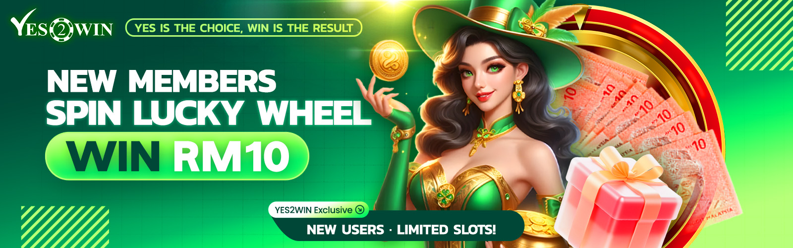 Yes2Win online casino Malaysia promotional banner 1